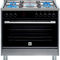 Teka 90x60 cm 5 Burners Full Gas Cooking Range FS3FF L90GG SS, Multifunction Gas Oven, Stainless steel