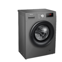 Hisense Washing Machine A+ + Free-Standing Front-Loading WM - 7KG /1200RPM /Titanium Color/Big Door/16 Prg/ Baby care/Quick wash 2kg in 15m