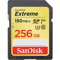 SanDisk 256GB Extreme SDXC UHS-I Card