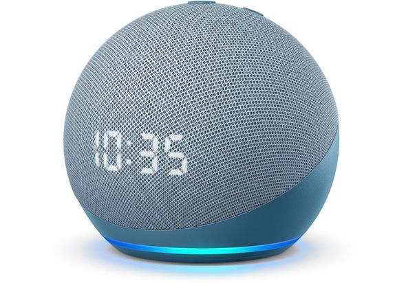 Amazon Echo Dot 4th Gen Smart speaker with clock and Alexa,  Twilight Blue