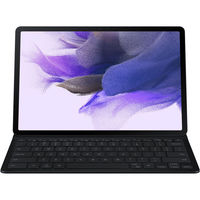 Samsung Galaxy Tab S7+ | S7 FE (12.4 in) Book Cover Keyboard Slim, Black