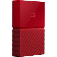 WD 4TB My Passport USB 3.0 Secure Portable Hard Drive, Red