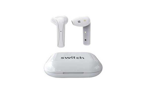 Switch Trubudz Wireless Earbuds with Mic, White