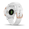 Garmin Venu 2S 40 mm Rose Gold Stainless Steel Bezel with White Case and Silicone Band