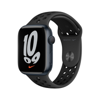 Apple Watch Nike Series 7 Midnight Aluminium Case with Anthracite/Black Nike Sport Band, GPS, 41mm