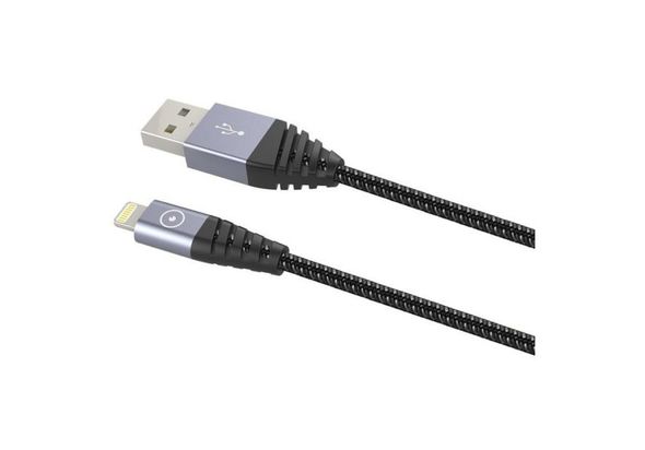 Muvit Tiger Ultra Lightning Cable 2m Grey