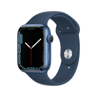 Apple Watch Series 7, Blue Aluminium Case with Abyss Blue Sport Band, 41mm, GPS