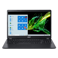 Acer Aspire 3, Core i3-1005G1, 4GB RAM, 256GB SSD, 15.6" FHD Laptop, Black