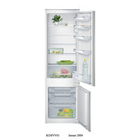 Siemens Built In Bottom Freezer Refrigerator, 294 L, KI38VX22GB
