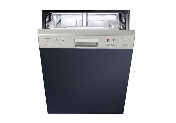 Teka 60 cm Built-In Semi-integrated Dishwasher DW 605 S, 6 Programs, 12 Place settings, Stainless steel