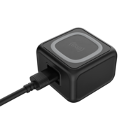 Porodo 3-Ports Fast Wireless Charger, Black