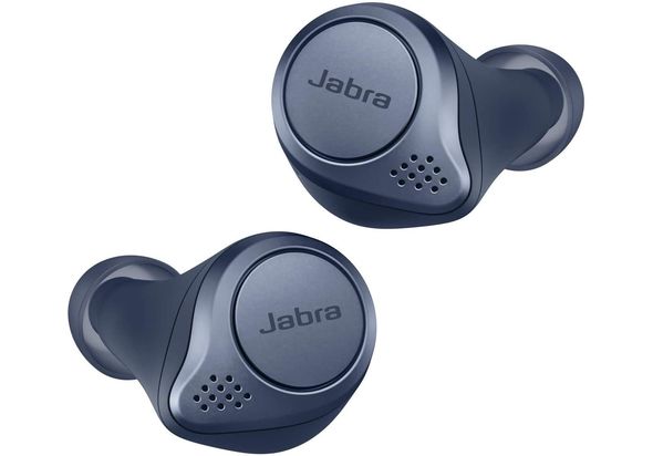 Jabra Elite Active 75t Earbuds, Wireless Charging Enabled, Navy Blue