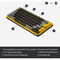 Logitech POP Keys Wireless Bluetooth Mechanical Keyboard Arabic, Blast Yellow