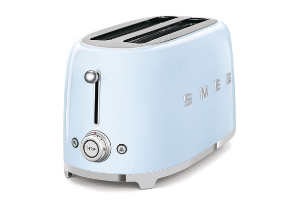 Smeg TSF02PBUK 4 Slice Toaster, Pastel Blue