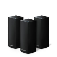 Linksys Velop Wireless AC-6600 Tri-Band Whole Home Mesh Wi-Fi System 3 Pack, Black