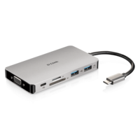 D-Link DUB-M910 9-in-1 USB-C Hub with HDMI/VGA/Ethernet/Card Reader/Power Delivery