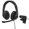 Hama HS-USB300/C400 On Ear PC Headset with Webcam, Black