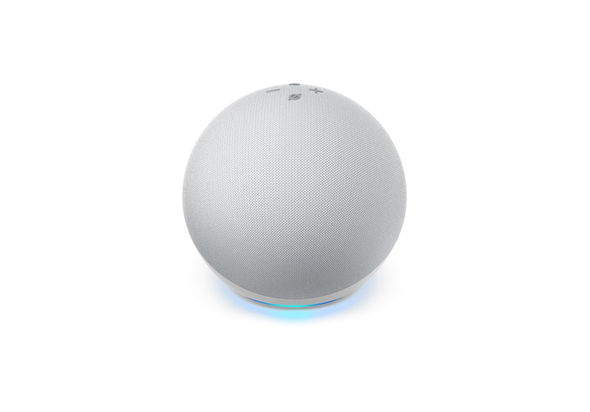 Amazon Echo Dot (4th Gen) Smart Speaker with Alexa, Glacier White
