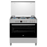 Teka 90x60 cm 5 Burners Gas with Electric Oven Cooking Range FS 901 5GE SS, Multifunction Electric Oven, Stainless steel