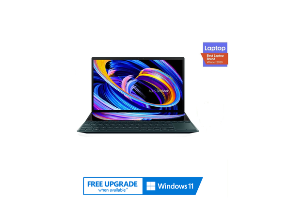 ASUS ZenBook Duo 14 UX482EG-HY004T, Core i7-1165G7, 16GB RAM, Nvidia GeForce MX450 GPU, 1TB SSD, 14inch FHD Touchscreen Laptop, Blue