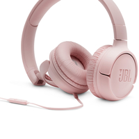 JBL TUNE 500 Wired On-Ear Headphones,  Pink