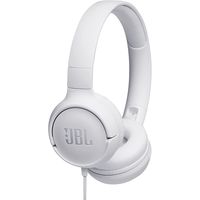 JBL TUNE 500 Wired On-Ear Headphones,  White