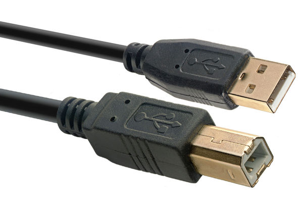 G&BL Port USB to USB A Cable 3mts, Black