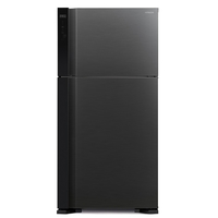 Hitachi RV710PUK7KBBK 710L Top Mount Refrigerator, Brilliant Black