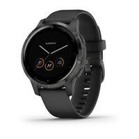 Garmin Vivoactive 4S Smartwatch, Black with Slate Hardware
