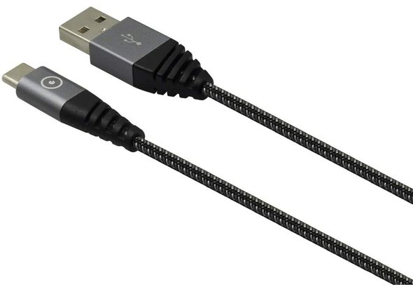 Muvit USB Cable Tiger TGUSC0005 USB Type C 3 A Ultra-Strong 2 m Grey