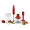Smeg HBF02RDUK Hand Blender With Accessories, Red