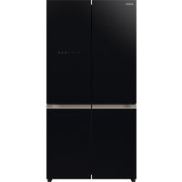 Hitachi RWB720VUK0GBK 720Ltr Deluxe French Door Refrigerator, Glass Black
