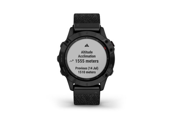 Garmin Fenix 6 Multisport GPS Watch Nylon Band, Black
