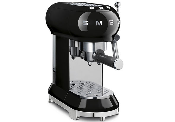 Smeg ECF01BLUK Espresso Coffee Machine, Black