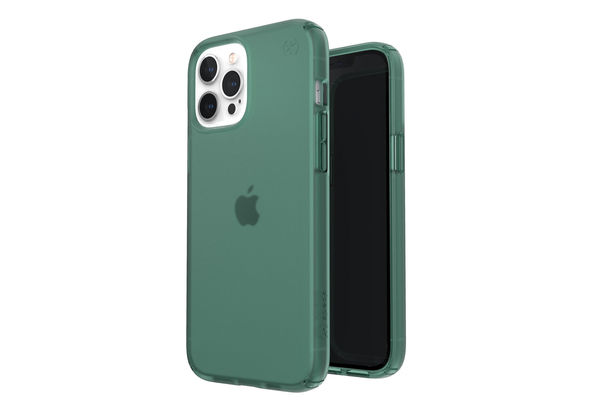 Speck iPhone 12 (2020) 6.7  Presidio Perfect-Clear+ Soft Touch, Fern Green/Fern Green