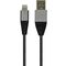Muvit TGUSC0001 Tiger Cable Lightning USB Cable 1.2 m, Grey
