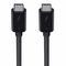Muvit Flat Type C TO Type C Cable 3A 1M USB 2.0, Black