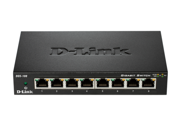 Dlink DGS-108 8-Port Gigabit Unmanaged Desktop Switch
