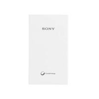 Sony 5000mAh Portable USB Charger, White