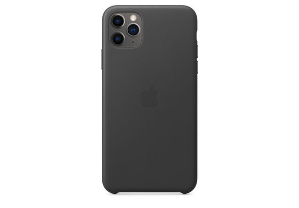Apple iPhone 11 Pro Max Leather Case, Black