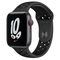 Apple Watch Nike SE Space Grey Aluminium Case with Anthracite/Black Nike Sport Band, GPS and Cellular, 44mm
