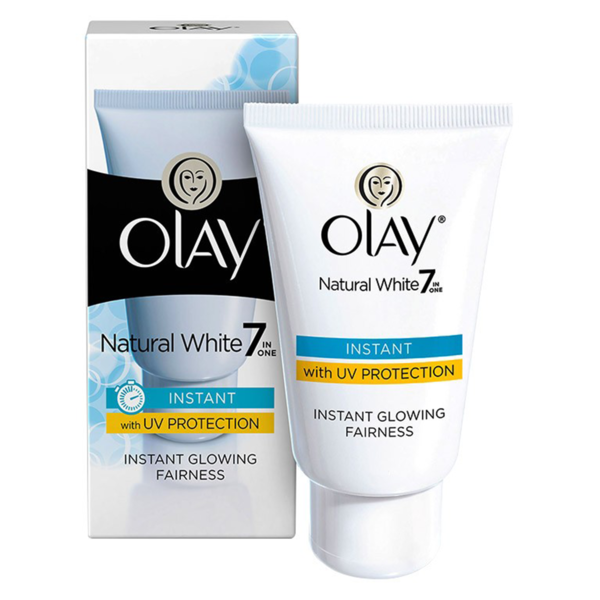 Olay Natural White Instant Glowing Fairness Face Cream, 40 gm