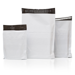 Tamper Proof POD Courier Bags (Pack of 100) (White, Black) Security Bag (16.51 x 19.05 Pack of 50)