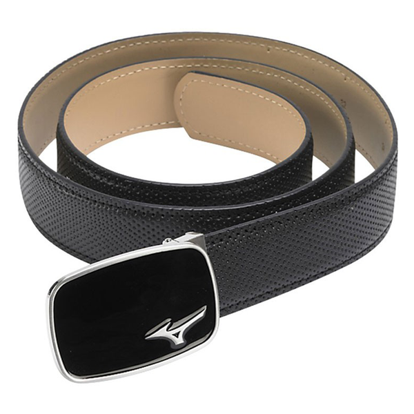 Mizuno Men's Digital Leather Belt - Black,  black, free size