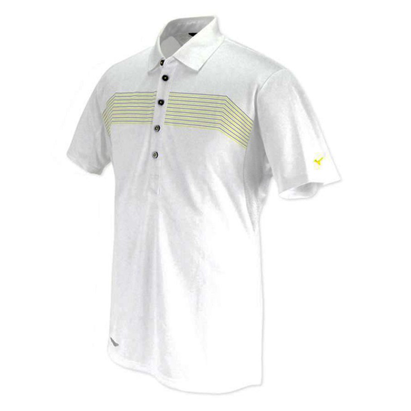 Mizuno JQ Print Rib Polo T Shirt - White,  white, m