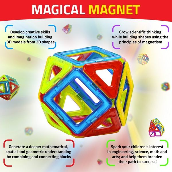 Magical Magnet Building Learning Toy Set For Kids