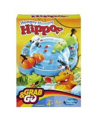 Hasbro Gaming Hungry Hippos Grab and Go Game (Travel Size)