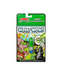 Melissa & Doug On The Go Water Wow! Reusable Water-Reveal Coloring Activity Pad Jungle