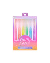 ooly Oh My Glitter! Liquid Neon Glitter Highlighters - Set of 6 