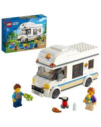 LEGO 60283 City Great Vehicles Holiday Camper Van Toy, Motorhome Car Playset, Summer Holidays Toys for Kids (Multicolor), multicolor